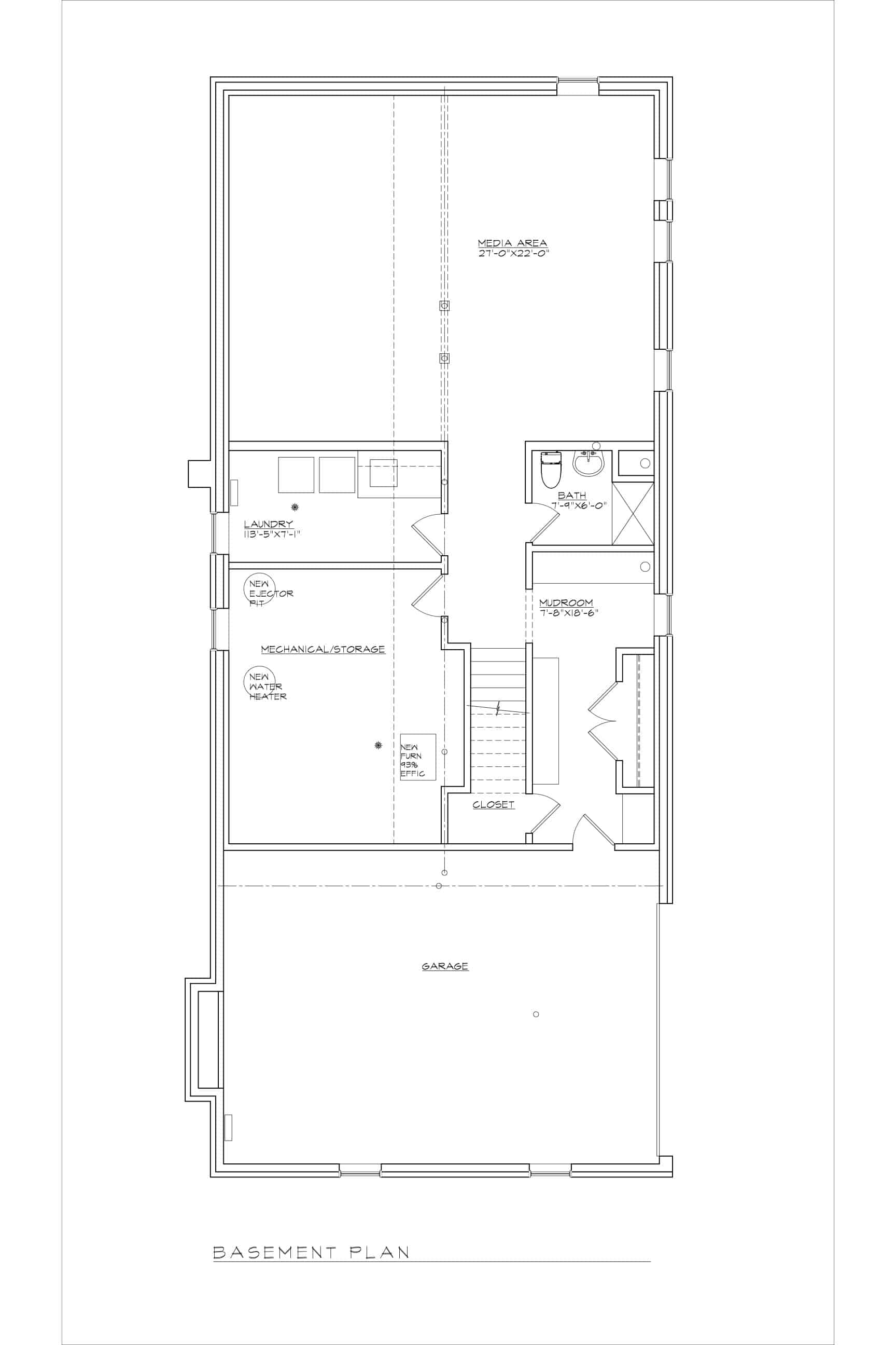 766 Hillside basement plan 766 Hillside basement plan